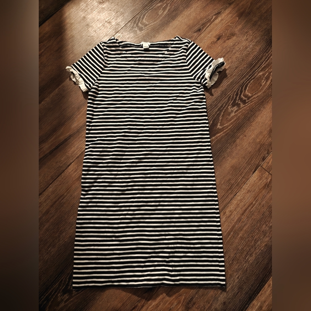 Striped Black and White Dress